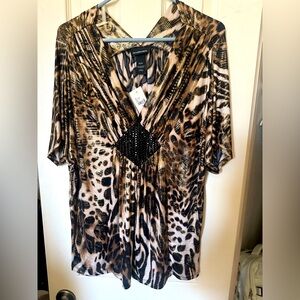 Cheetah Blouse by Lane Bryant